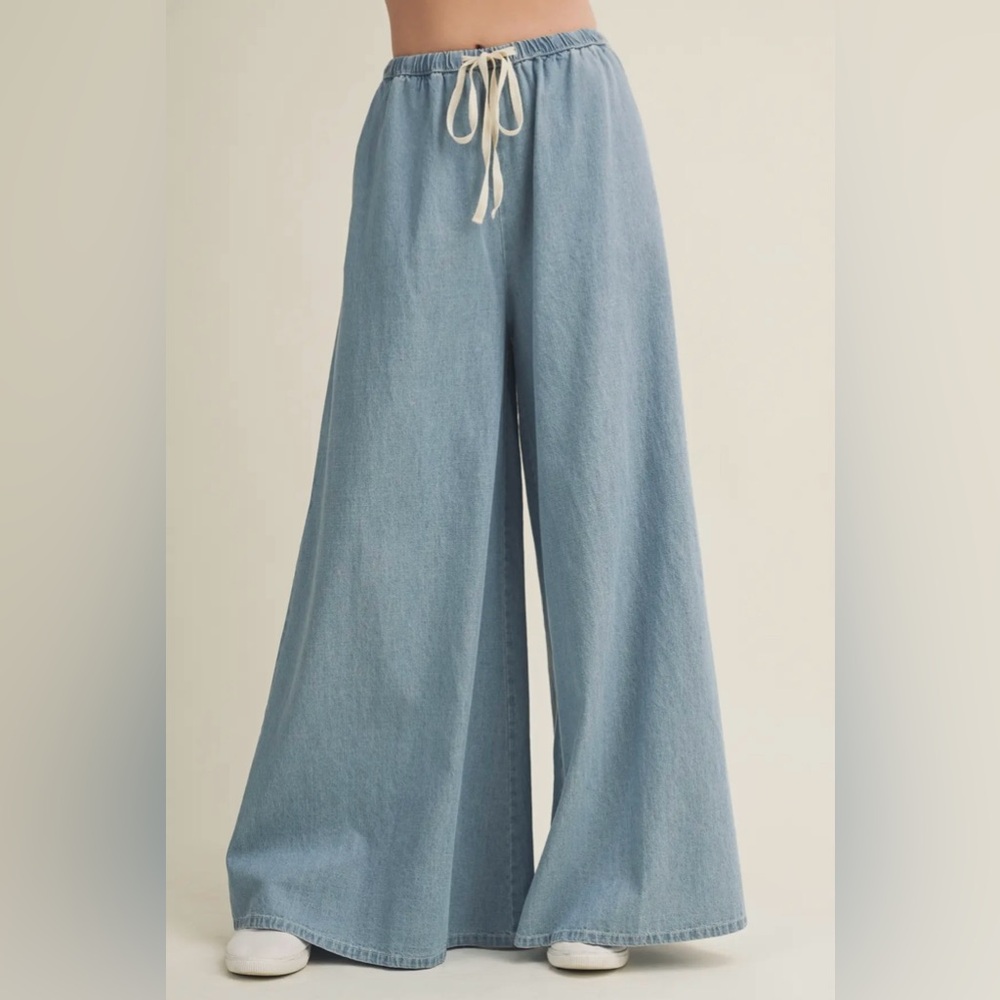 🆕🤍WIDE LEG DENIM PANT (pre order ships may)